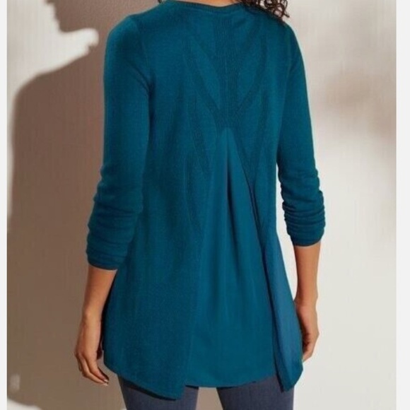 Soft Surroundings Women’s Size Large Sirena Wool Alpaca Scoopneck Tunic Top - Picture 12 of 12